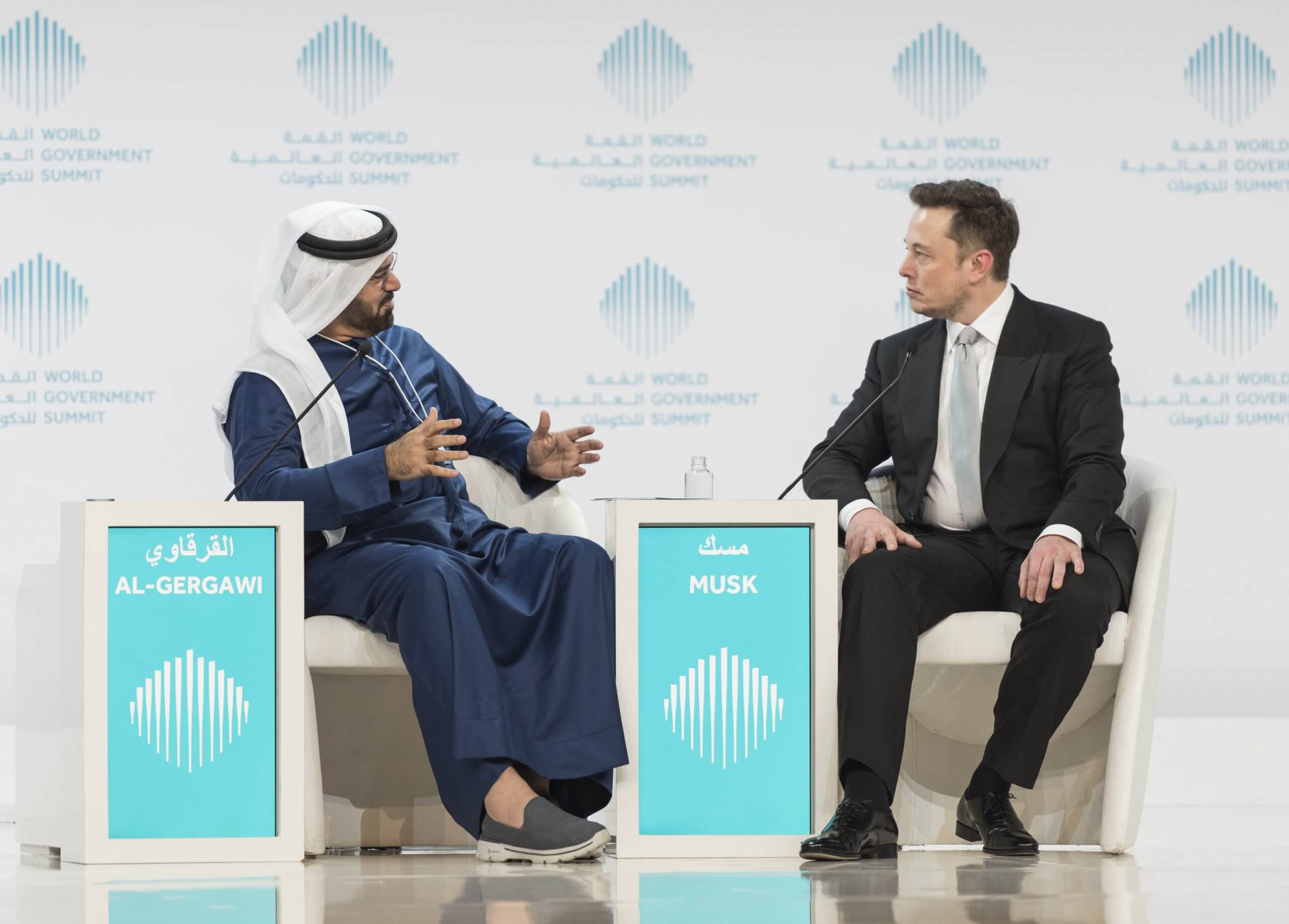 A conversation between Mohammad Al Gergawi and Elon Musk